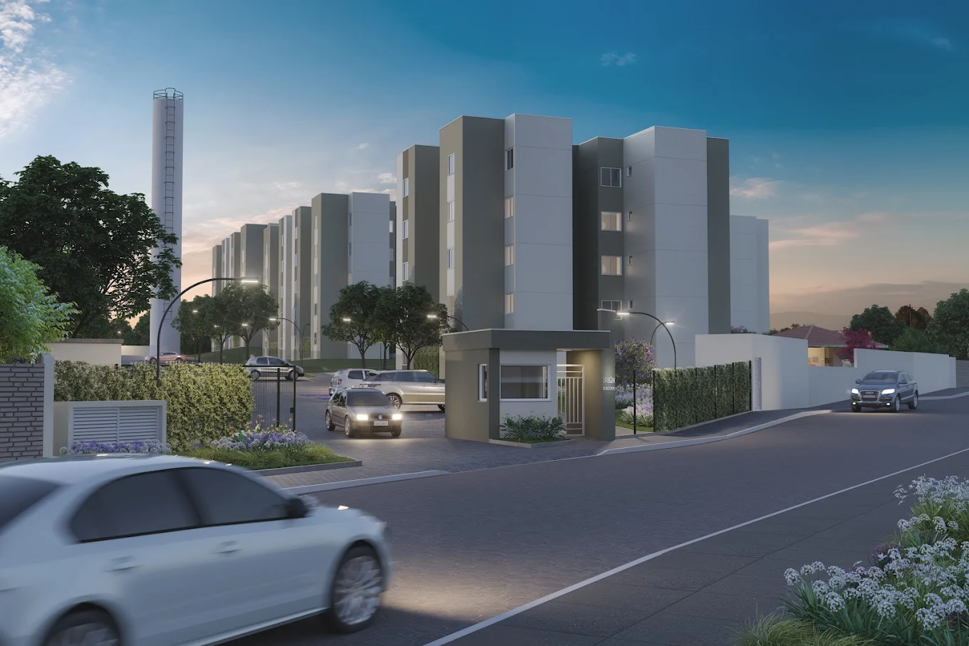 Fachada Urban Horizonte Club em Joinville - Rogga - Apartamento no bairro Boehmerwald Joinville - Imóvel novo em JLLE SC Urban Horizonte home club no bairro Petrópolis