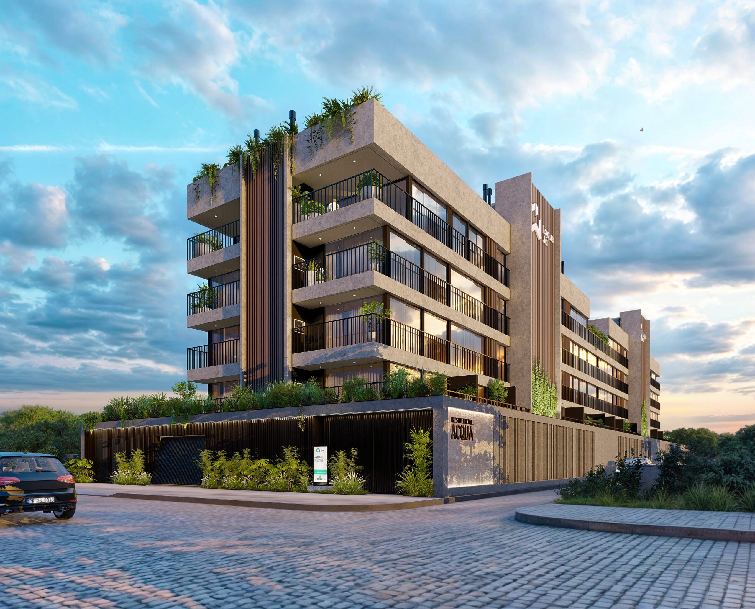 Residencial Acqua-Apartamento-imovel-em-joinville-FACHADA_1 Residencial Acqua em Joinville - Construtora Grupo JM - imóvel novo em Joinville