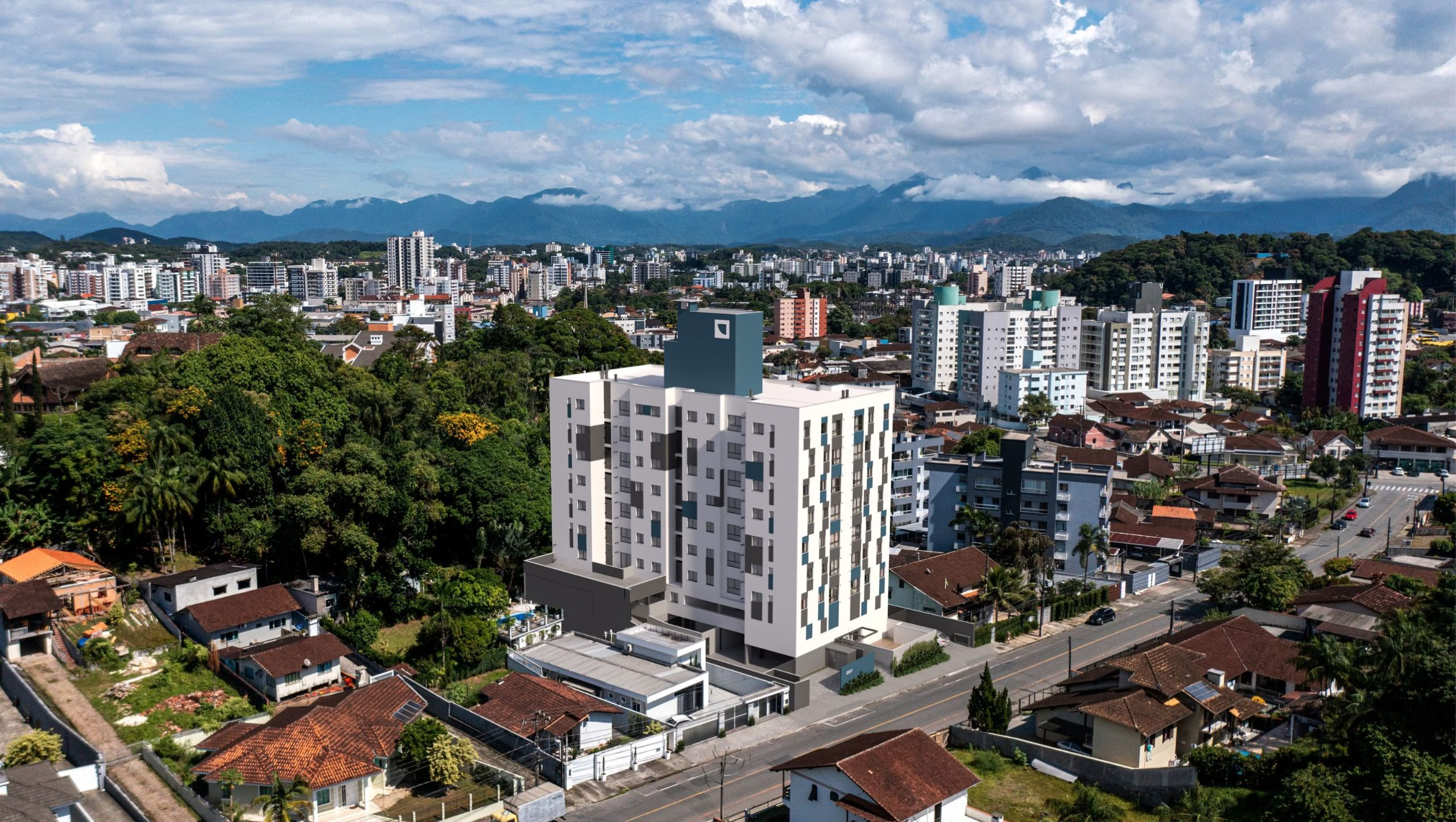 Residencial DOT Viplan - apartamento em Joinville - Imóvel Novo em JLLe SC - fachada DOT Viplan no bairro Saguaçu
