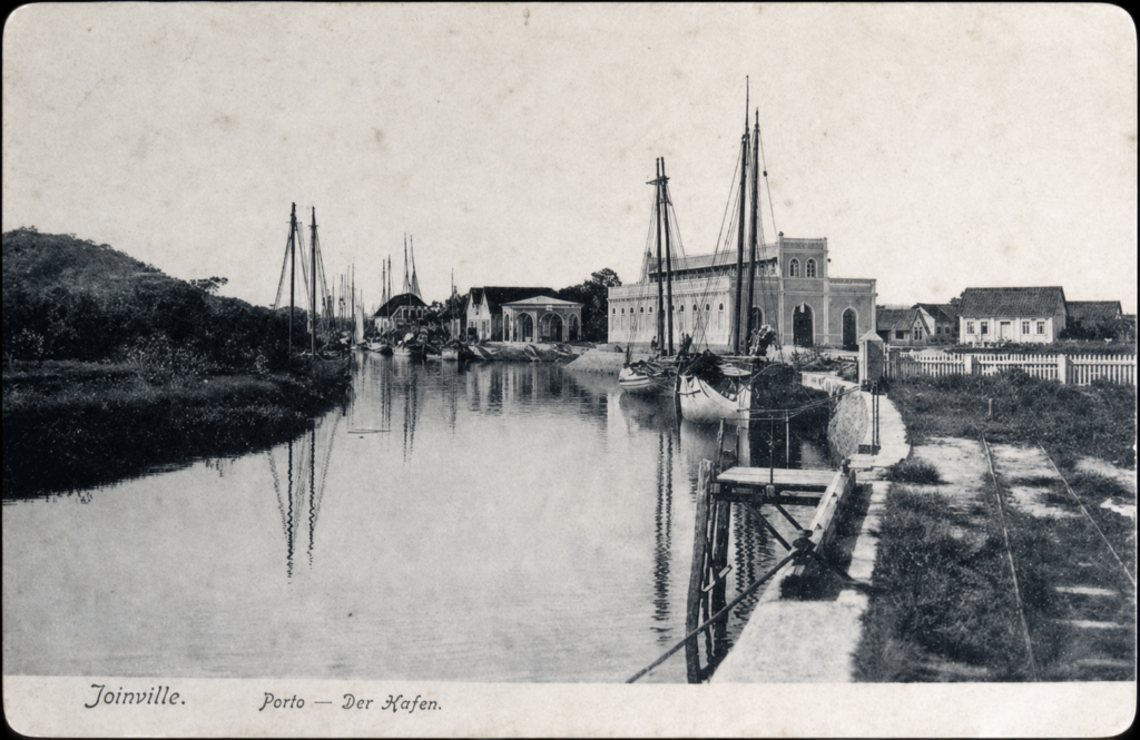 Mercado Municipal Joinville 2 Mercado Municipal Joinville e Porto de Joinville 1910 - Arquivo Histórico de Joinville