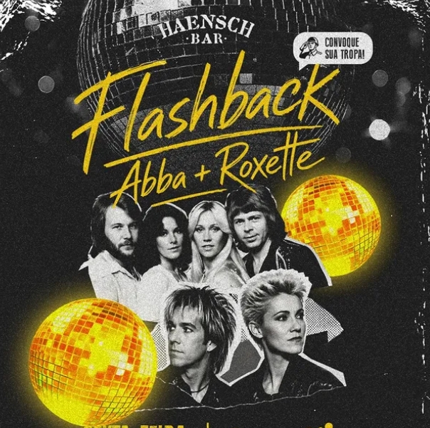 3 Haensch Bar - Flashback night ABBA e Roxette - 31 de julho de 2026