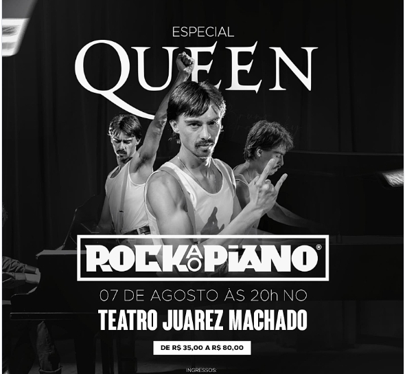 08 07 Especial Queen Cover Teatro Juarez Machado