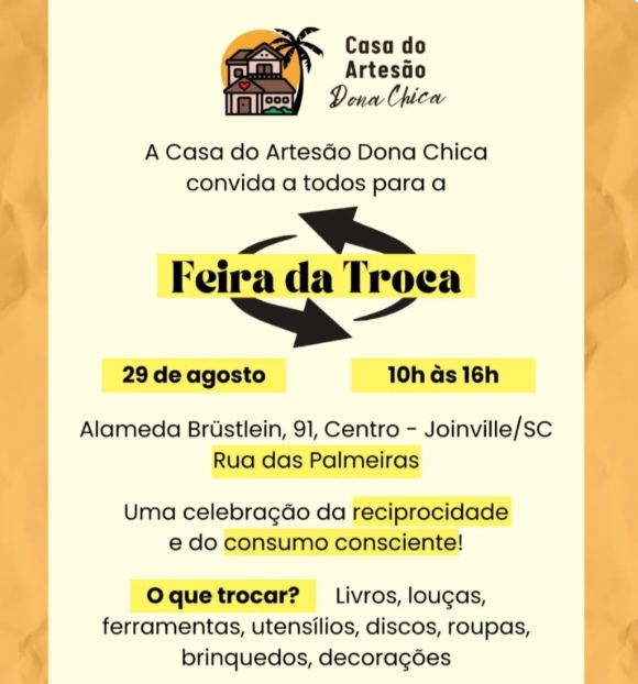 08 29 Feira da Troca Rua das Palmeiras - Casa do Artesão