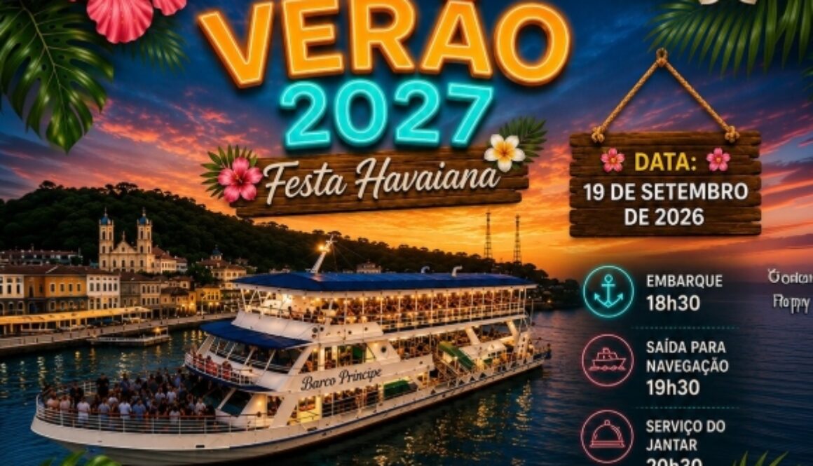 09 19 Festa Havaiana no Barco Príncipe Joinville
