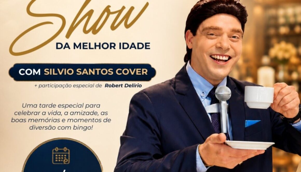 10 01 2026 - 2º Café Show da Melhor Idade Rudnick - Silvio Santos Cover em Joinville