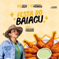 Guia de Joinville 52 10 03 Babi Ferreira na Festa do Baiacu Skina do Samuca - música ao vivo em Joinville