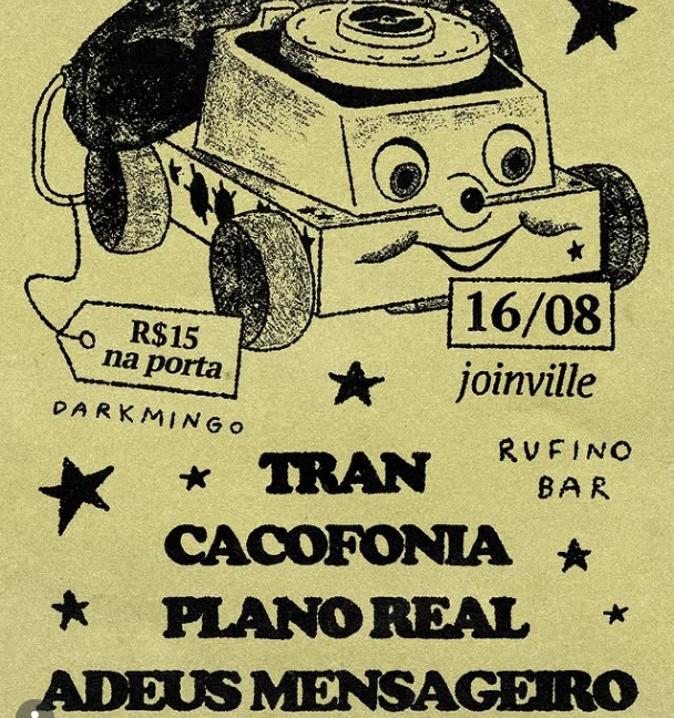 Banda TRAN no Rufino Joinville 16 de agosto de 2026