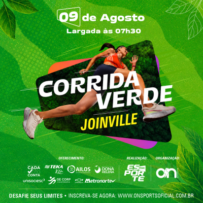CORRIDA VERDE - ETAPA JOINVILLE 2026 - 09 de agosto de 2026