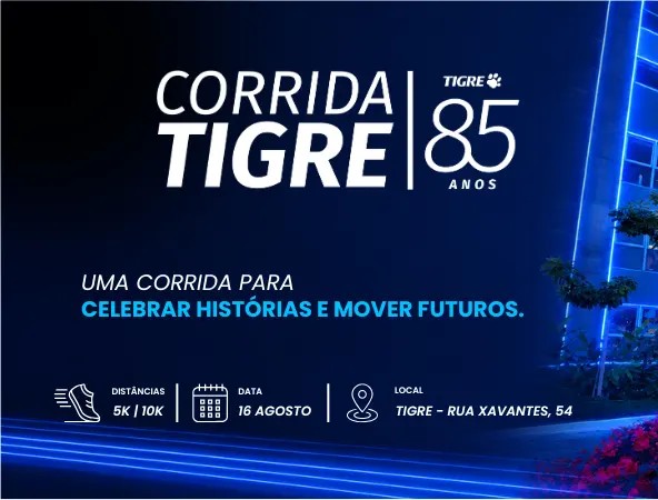 Corrida Tigre 85 anos - corridas de rua em Joinville