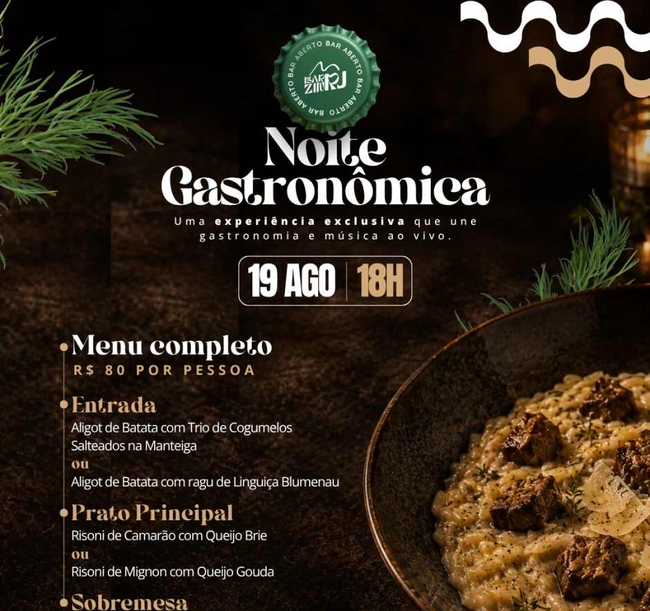 Noite Gastronômica + Ensaios do Tomaz 19082026