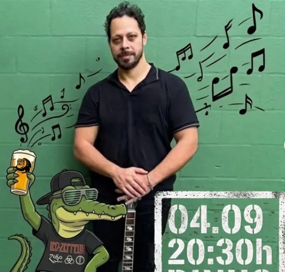 3 09 04 Dinho Barcelar no River Falls - música ao vivo em Joinville