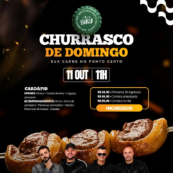 Eventos em Joinville 26 11102026 Churrasco de Domingo no Barzin RJ Joinville
