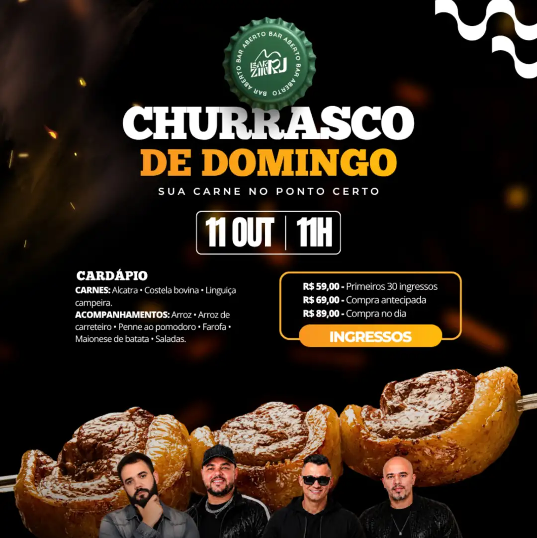 11102026 Churrasco de Domingo no Barzin RJ Joinville