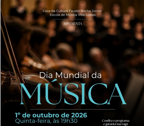 Dia Mundial da Música com Orquestra Villa-Lobos 01102026