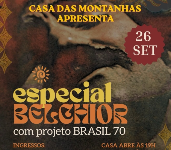 Especial Belchior na Casa das Montanhas Joinville 26 de Setembro 2026