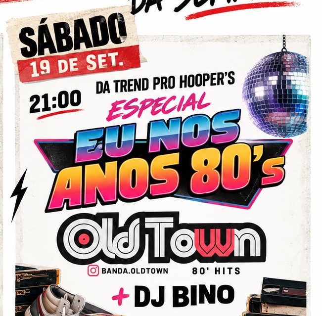 Eu nos Anos 80 Hoopers Rock Pub19092026