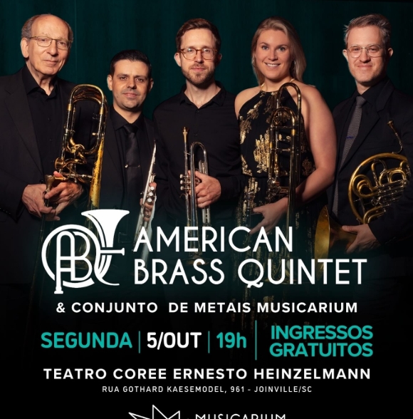 10 05 American Brass Quintet em Joinville