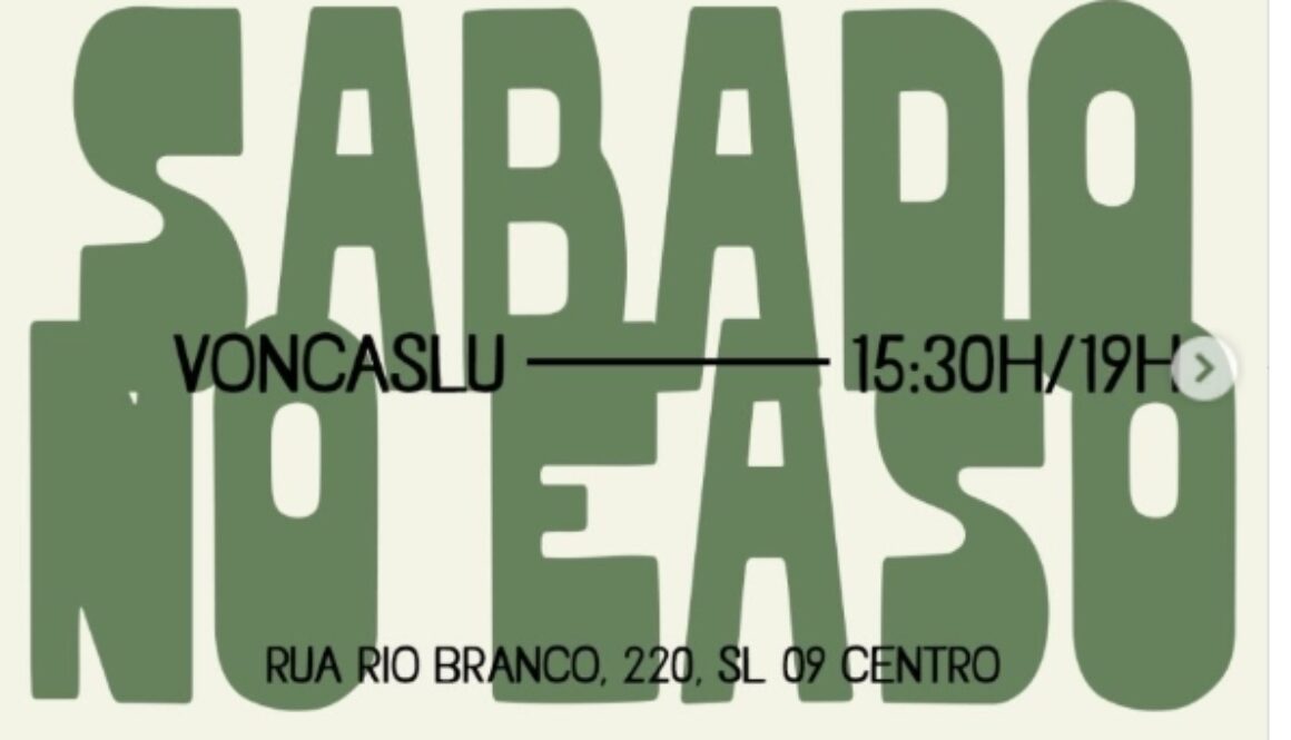 Sábado no Café EASO com o @voncaslu retornando a nossa janelinha pra mais achados sonoros!