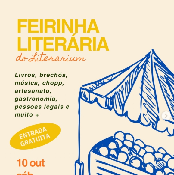 Feirinha Literária no Literarium 10102026