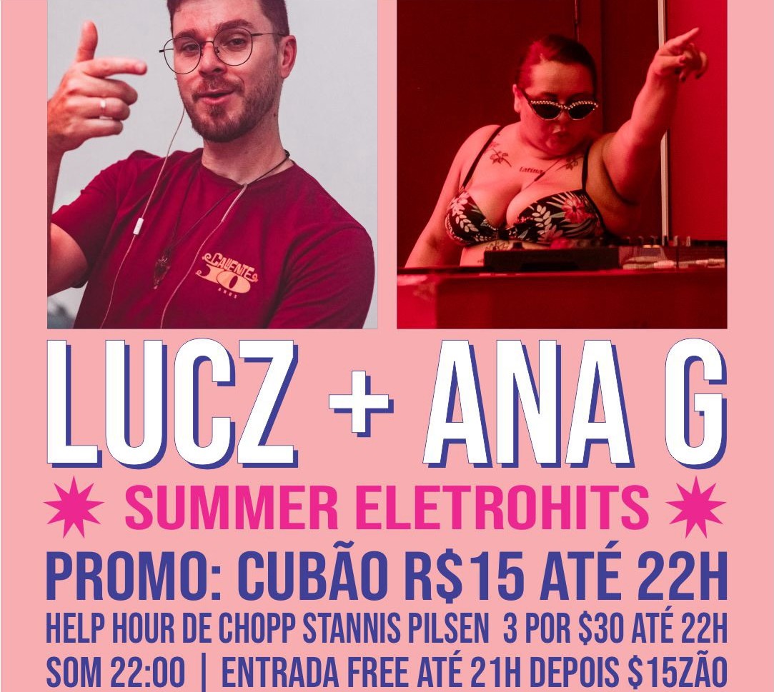 Lucz e Ana G no Rufino Joinville Sábado 10102026