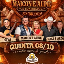 Maicon e Aline no Dona Chica Joinville