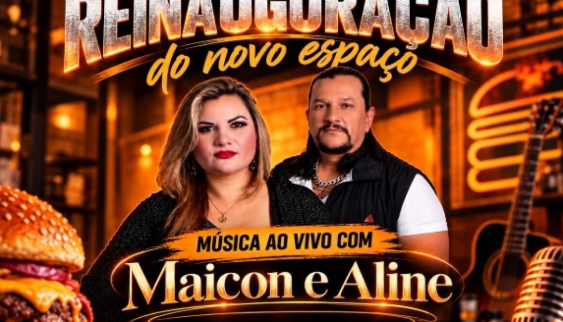 Maicon e Aline no Padale Burger