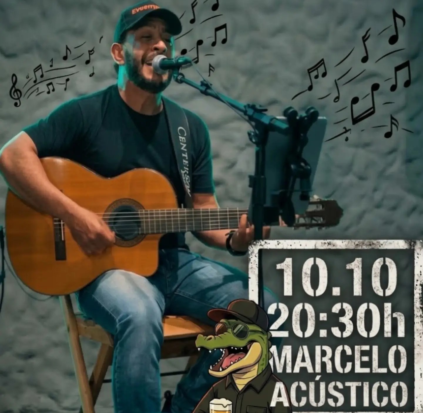Marcelo Acústico no River Falls Joinville Sábado 10102026